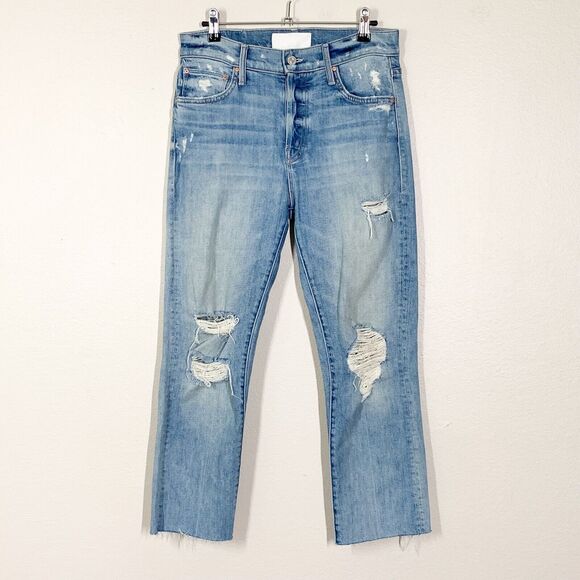 Mother Superior The Scrapper Ankle Jeans 25 Wicked Wild Calling Relaxed Straight